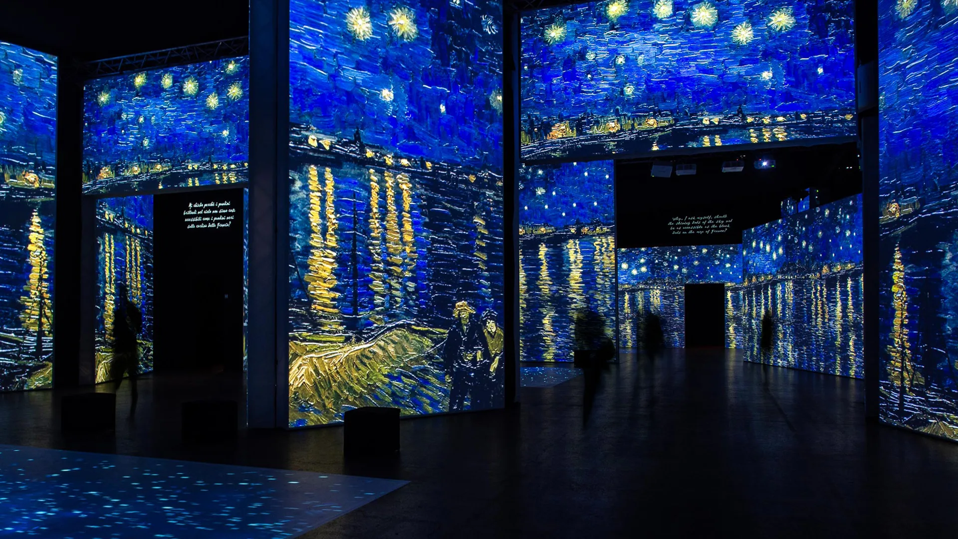 Projekcije Van Goghovih noćnih prizora u galeriji